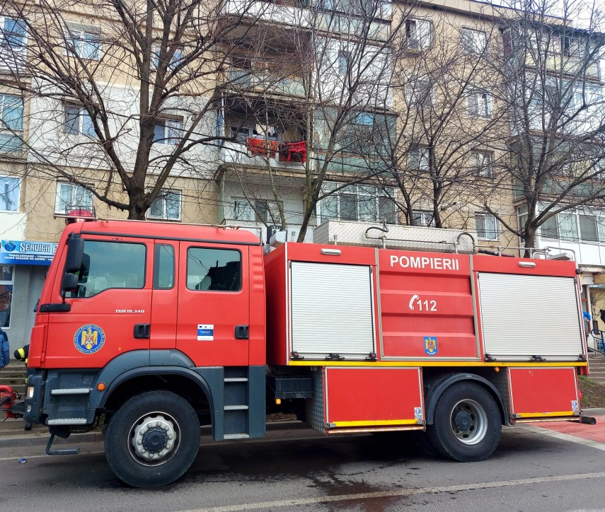 Pompieri în acțiune. Foto cu rol ilustrativ: ISU Giurgiu