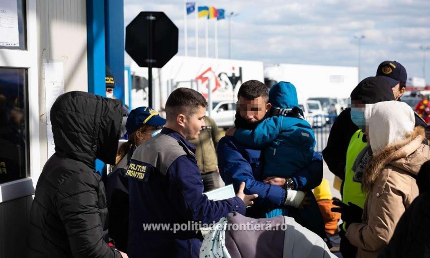 Situația traficului la frontieră în data de 26 aprilie 2022. Foto: Poliția de Frontieră