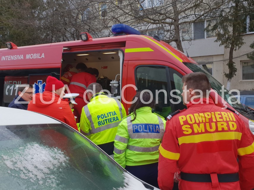 Imagine de la un accident, foto: ZIUA de Constanța 