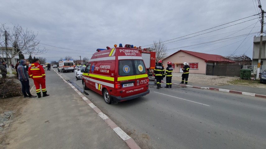 Imagine de la un accident, foto: ZIUA de Constanța 