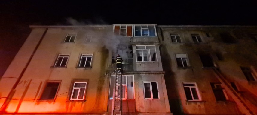Incendiu Medgidia. Foto: ISU Dobrogea