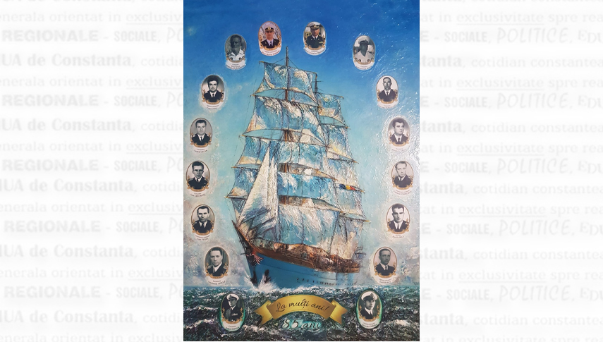Galeria comandanților navei-școală „Mircea”. Autor: Locotenent-comandor (r)/comandant de cursă lungă Vasile Bănaru