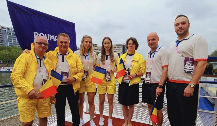 Componenți ai delegației române de tenis de masă de la Jocurile Olimpice Paris 2024. Sursa foto: Facebook (COSR)
