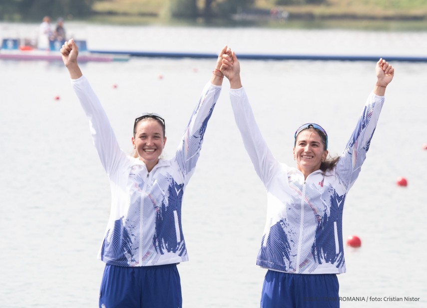  Simona Radiș și Ancuța Bodnar. Sursa foto: Facebook (Comitetul Olimpic și Sportiv Român; foto - Cristian Nistor)