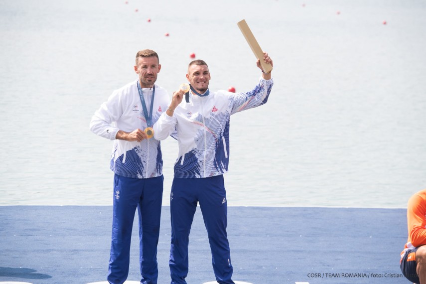 Florin Enache și Andrei Cornea. Sursa foto: Facebook (Comitetul Olimpic și Sportiv Român; foto - Cristian Nistor)