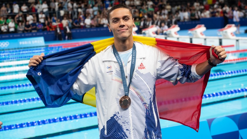 David Popovici. Sursa foto: Facebook (Comitetul Olimpic și Sportiv Român)