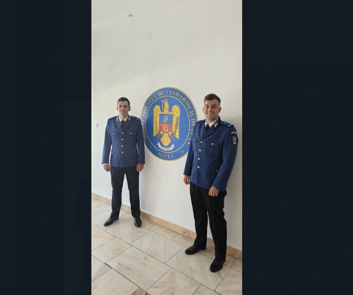 Colegi noi la Inspectoratul de Jandarmi Județean Tulcea, foto: IJJ Tulcea 