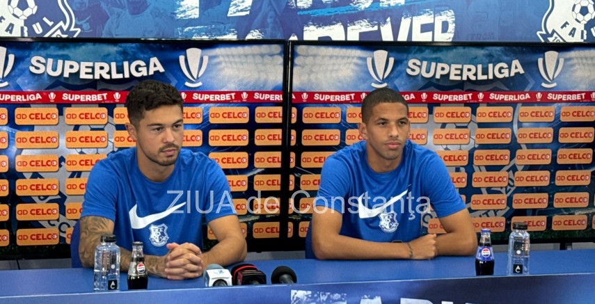 Gabriel Iancu și Rivaldinho. Sursa foto: ZIUA de Constanța