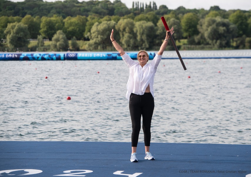  Elisabeta Lipă. Sursa foto: Facebook (Comitetul Olimpic și Sportiv Român; foto – Cristian Nistor)