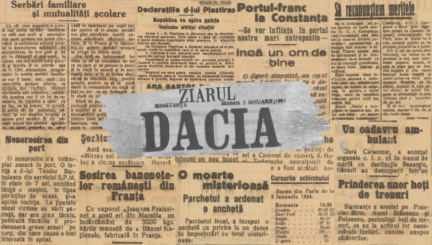 Capturi din numărul cinci al ziarului „Dacia”. Foto: Arcanum