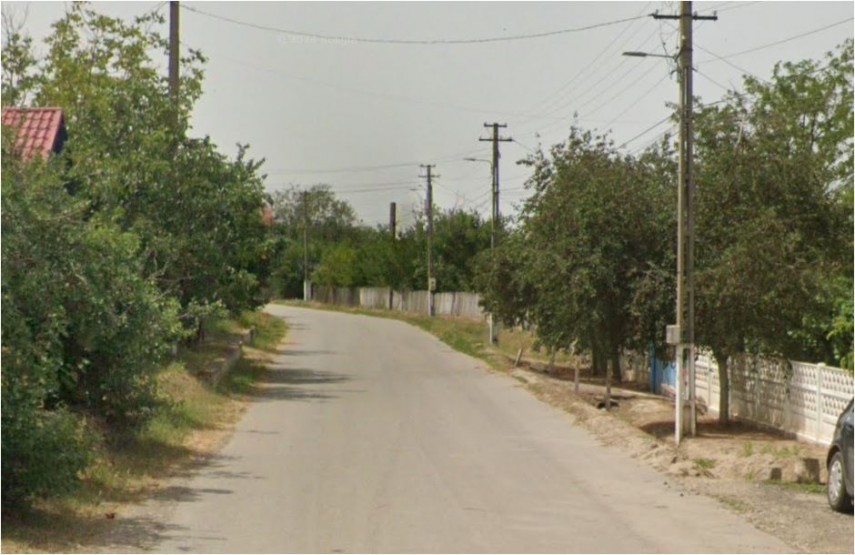 Strada comuna Ostrov, Tulcea. Sursa foto - google.maps