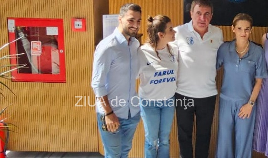 Thomas Ferfelis, Kira Hagi, Gică și Marilena Hagi. Sursa foto: ZIUA de Constanța