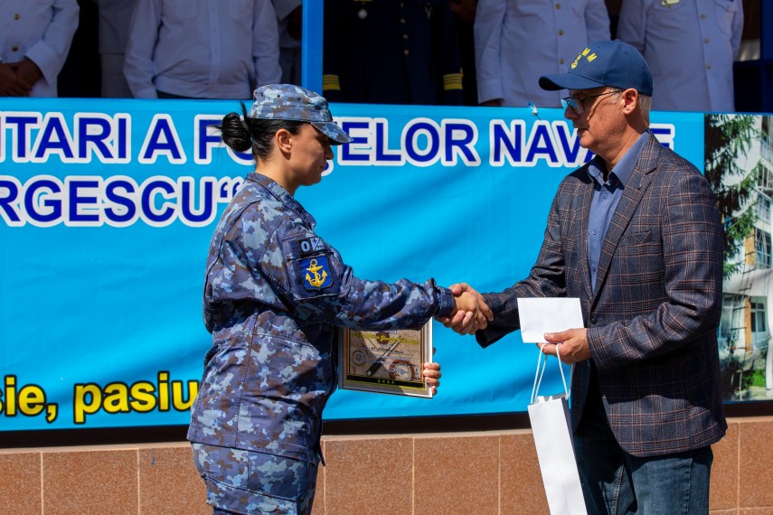 Monica Vrăbiescu, Sursa foto: Facebook/Școala Militară de Maiștri Militari a Forțelor Navale