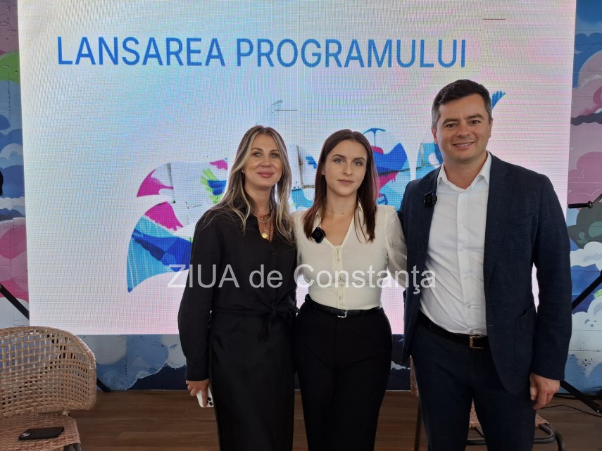 Anamaria MIșa, Elena Iordache și Ionuț Stanimir. Foto: ZIUA de Constanța