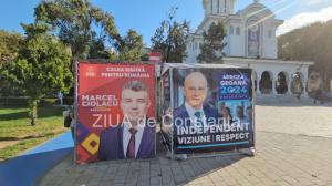 FOTOREPORTAJ Mai multe panouri electorale ale candidaților la alegerile prezidențiale, amplasate pe străzile și bulevardele din Constanța (FOTOREPORTAJ+VIDEO)  