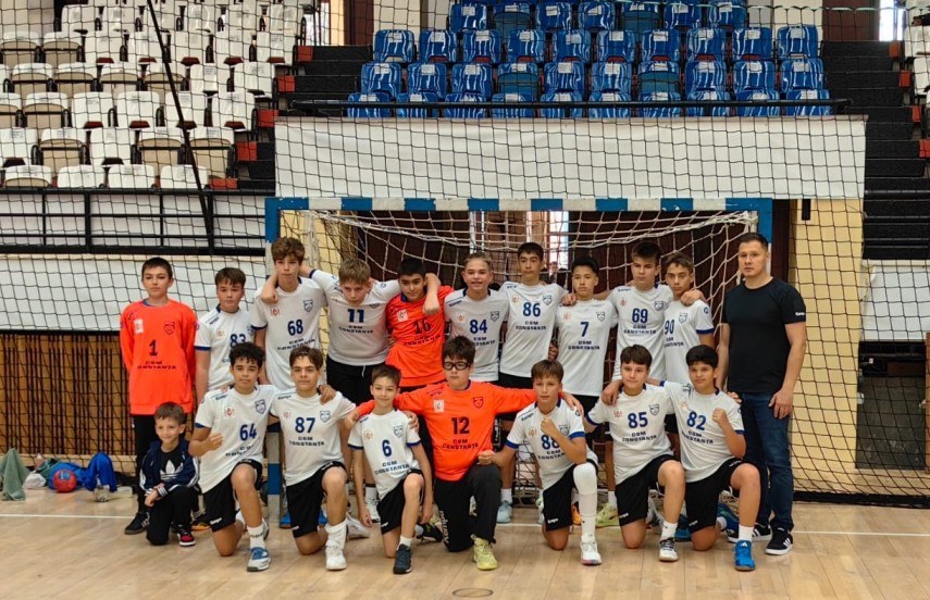 CSM Constanța s-a impus la diferență de 12 goluri în meciul cu CSȘ Medgidia B. Sursa foto: Facebook (CSM Constanța Handbal)