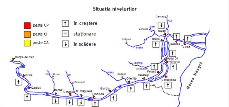 Sursa foto: Site Institutul Național de Hidrologie și Gospodărie a Apelor