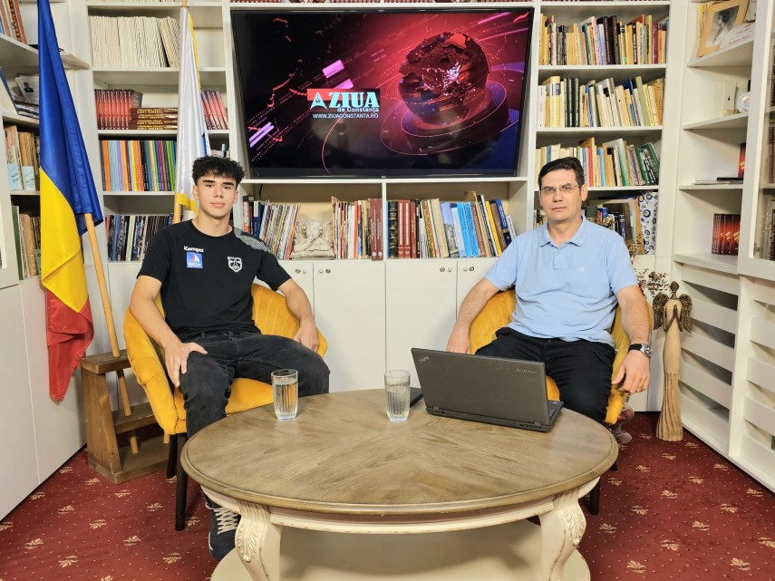 Sebastian Ciulin, interviu online la ZIUA de Constanța. Sursa foto: ZIUA de Constanța