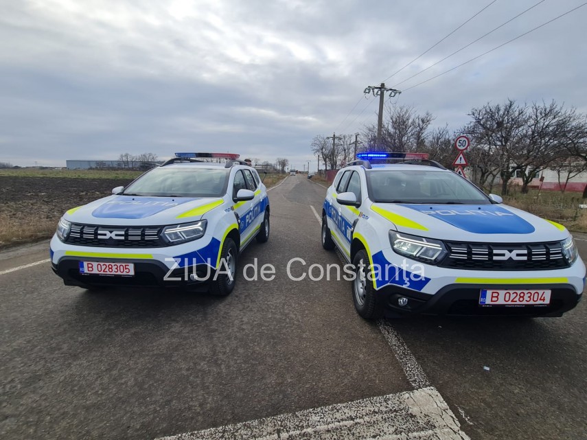 Mașini de poliție. Sursă foto: ZIUA de Constanța