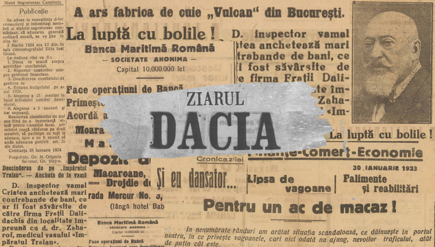 Capturi din numărul 23 al ziarului „Dacia”. Foto: Arcanum