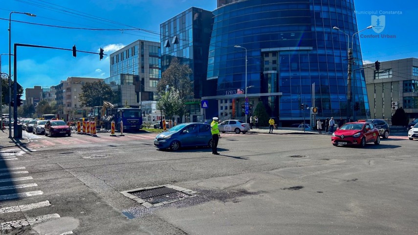 Semaforizare întreruptă, Sursa foto: Primăria Constanța