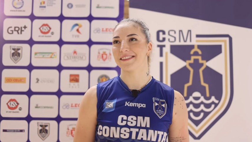 Gabriela Bălae. Sursa foto: Facebook (CSM Constanța Volei)