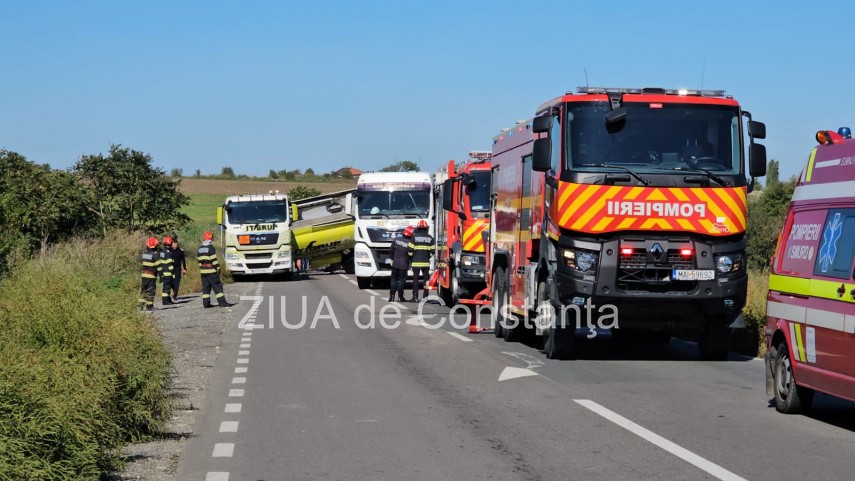 Cisternă răsturnată, Sursa foto: ZIUA de Constanța