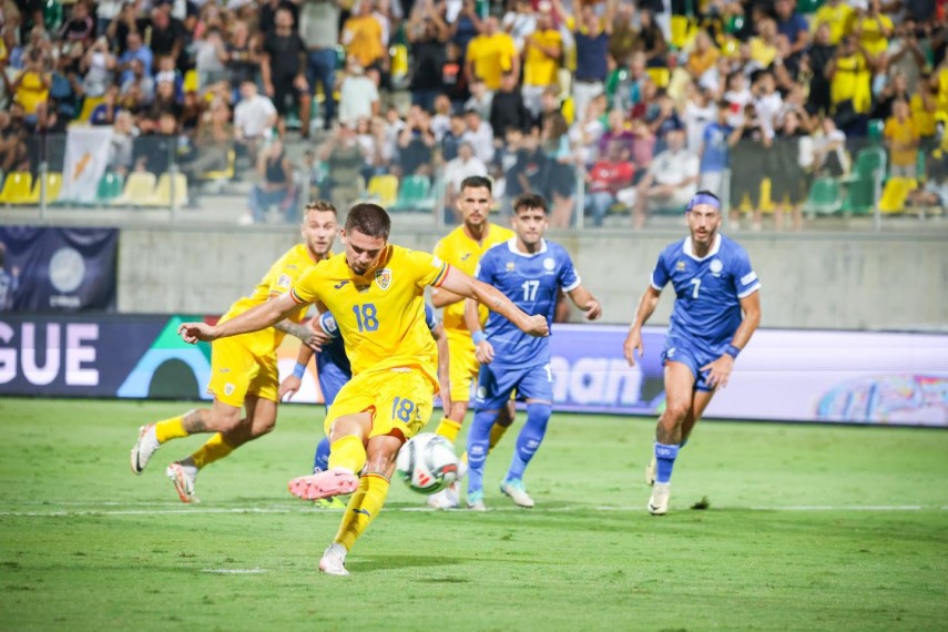 Răzvan Marin a marcat de trei ori până acum în grupa din Liga Națiunilor. Sursa foto: Facebook (Echipa națională de fotbal a României)