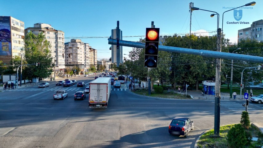 Semafor, Sursa foto: Facebook/Primăria Constanța