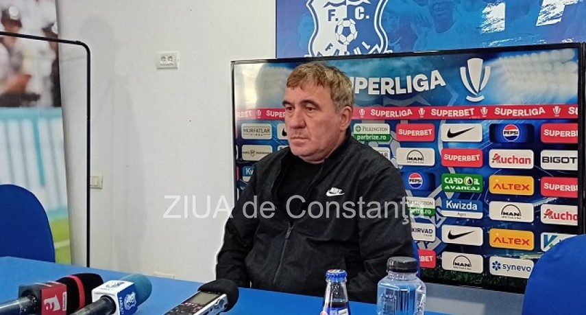 Gheorghe Hagi, managerul tehnic al Farului. Sursa foto: ZIUA de Constanța