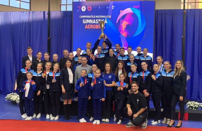 CS Farul Constanța la Campionatul Național de Gimnastică Aerobică. Sursa foto: CS Farul Constanța