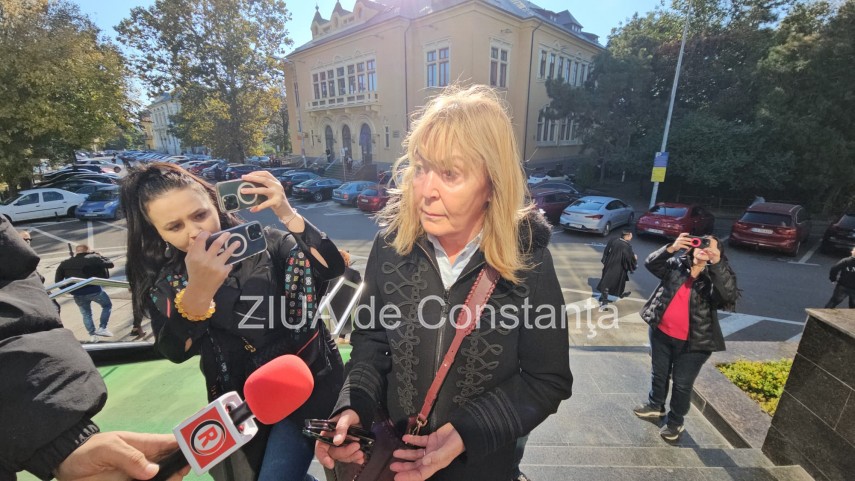 Monica Macovei la Palatul de Justiție - sursa foto: ZIUA de Constanța