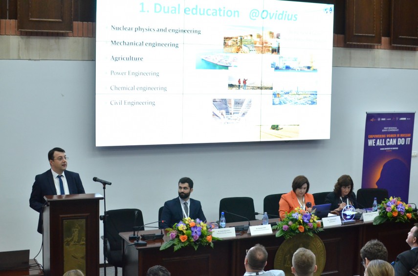 Conferința „Black Sea Women in Nuclear Network”. Sursa foto: Universitatea „Ovidius” Constanța