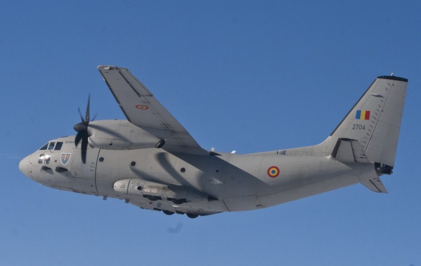 Avion C-27J Spartan, Sursa foto: Forțele Aeriene Române