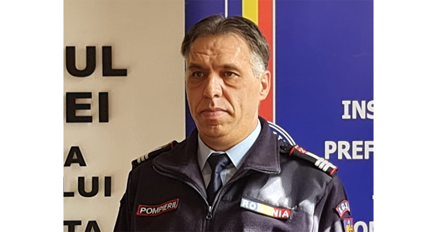 Col. dr. ing. Mihail-Cristian Amarandei, inspector șef al Inspectoratului pentru Situații de Urgență „Dobrogea“