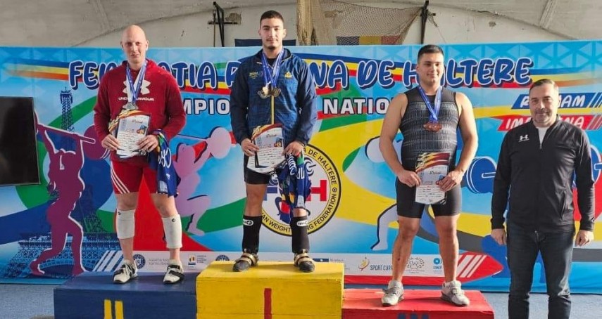 Darius Tătaru, pe prima treaptă a podiumului. Sursa foto: CS Farul Constanța