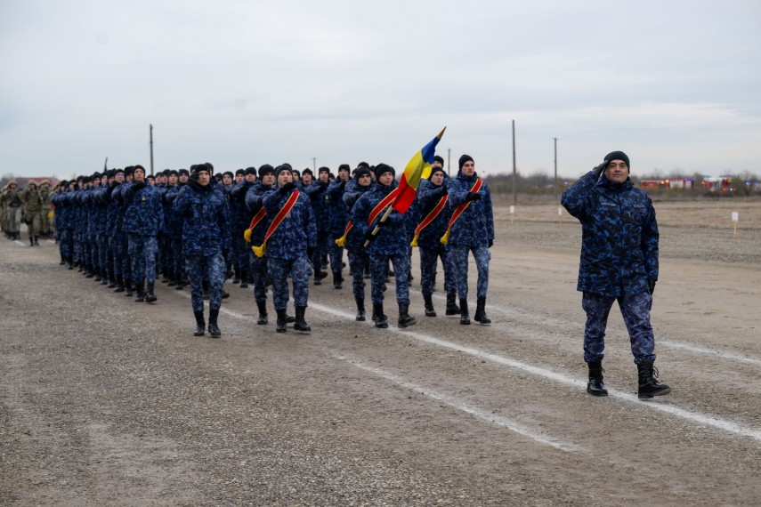 Defilare, Sursa foto: Facebook/Școala de Maiștri Militari a Forțelor Navale