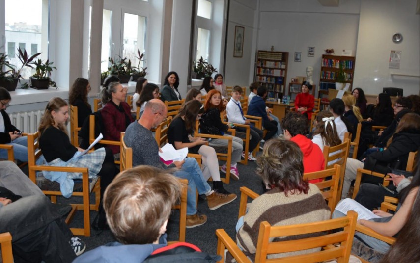 Elevi, Sursa foto: Facebook/Biblioteca Județeană Constanța