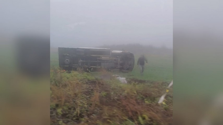 Accident Agirghio. Sursa foto: Facebook/ Cristian Mantașca