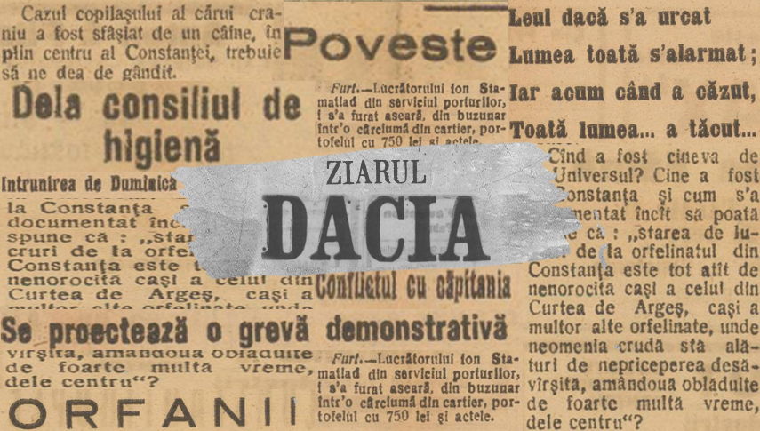 Capturi din numărul 45 al ziarului „Dacia”. Foto: Arcanum