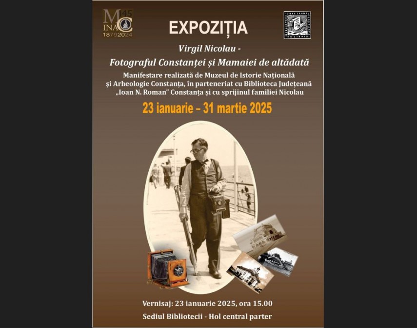 Afișul expoziției. Foto: Facebook Muzeul de Istorie Națională și Arheologie Constanța