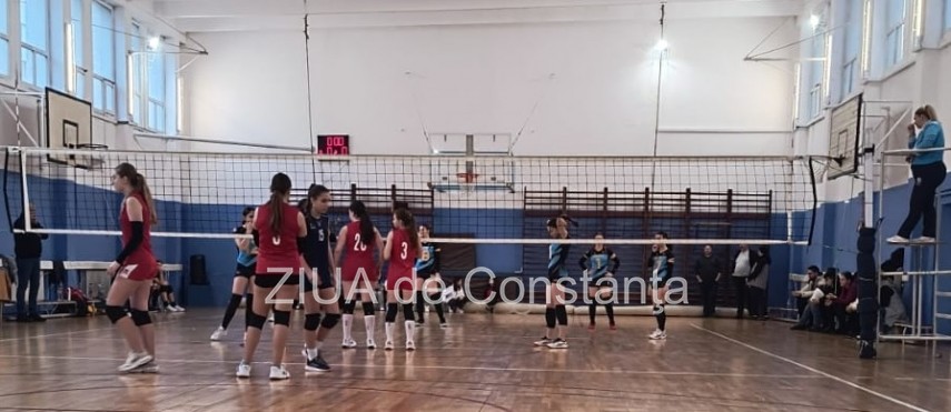 CSS1 Constanța B - ACS Flamingo Volleyball Constanța. Sursa foto: ZIUA de Constanța