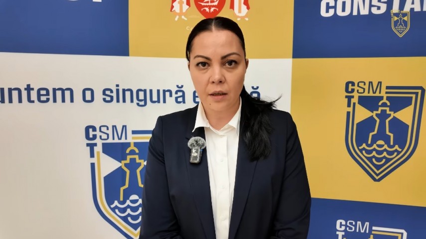 Alina Șerban. Sursa foto: captură Facebook CSM Constanța