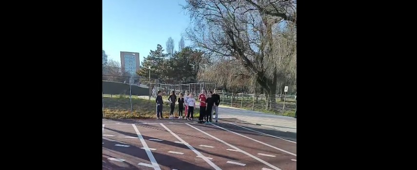 Pista din Parcul Tăbăcărie. Sursa foto: captură Facebook (Coculeana Oltean)