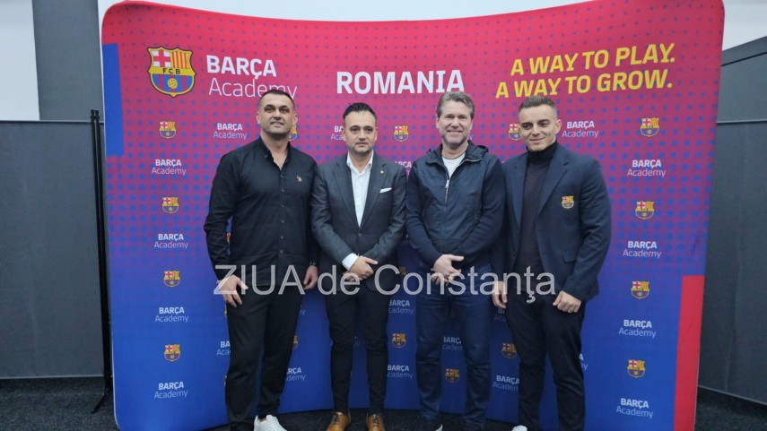 De la stânga la dreapta: Cristian Mihăilă, Marius Pavel, Florin Răducioiu și Cosmin Enache. Sursa foto: ZIUA de Constanța