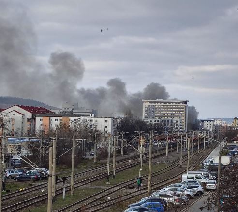 Incendiu Iași, Sursa foto: Info Trafic