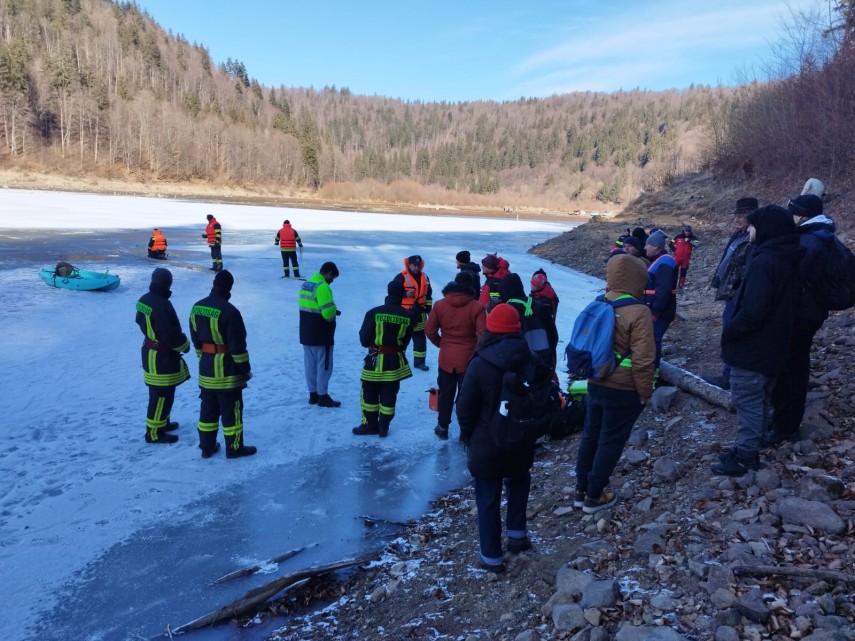 Intervenție Lacul Zetea, Sursa foto: ISU Harghita