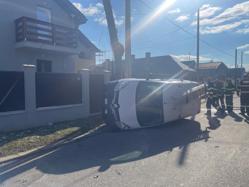 Accident rutier Roman, Sursa foto: ISU Neamț