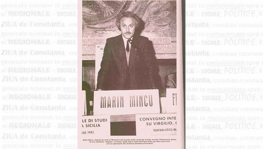 1985. Mincu, în Italia, despre Ovidius